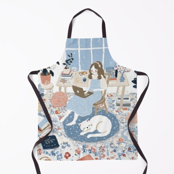 Item preview, “Cozy Night Muse: Girl in Her Winter Sanctuary” designed and sold by Print Fiction.