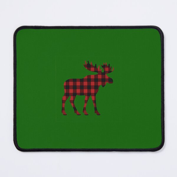 Item preview, plaid moose designed and sold by Broken Antler Designs .