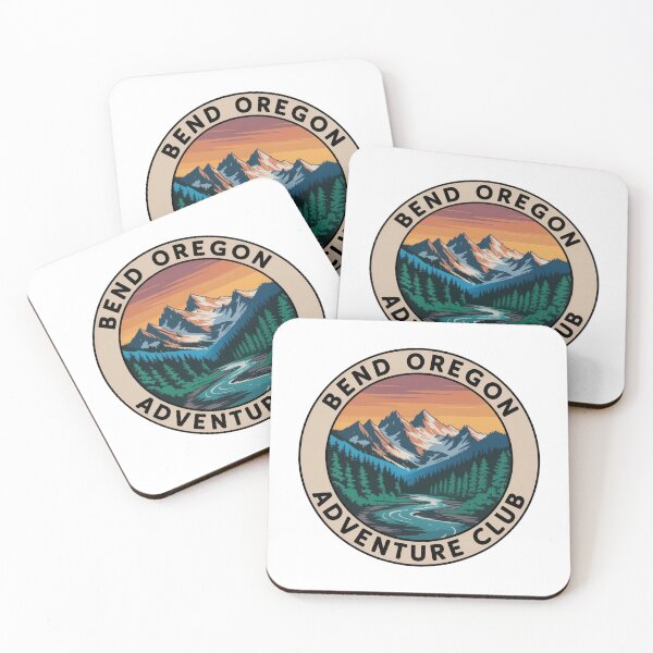 Item preview, Bend Oregon Adventure Club Sticker – Cascade Mountains Outdoor Design designed and sold by pod24.