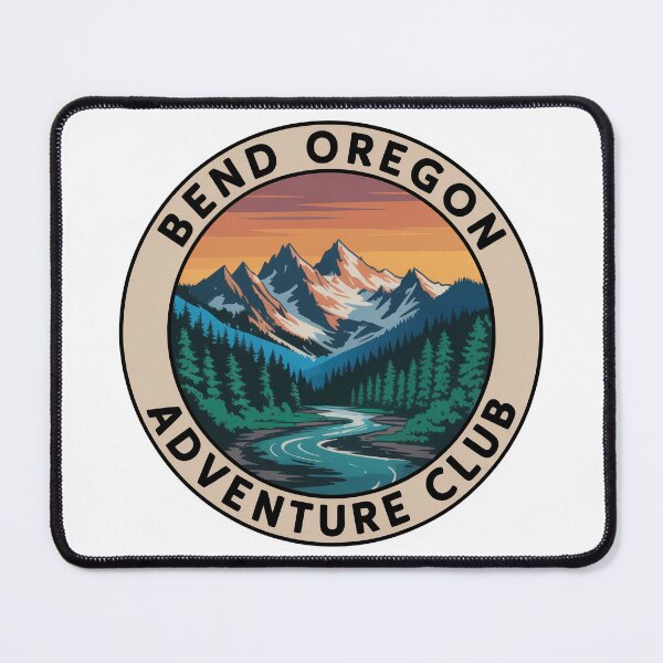 Item preview, Bend Oregon Adventure Club Sticker – Cascade Mountains Outdoor Design designed and sold by pod24.