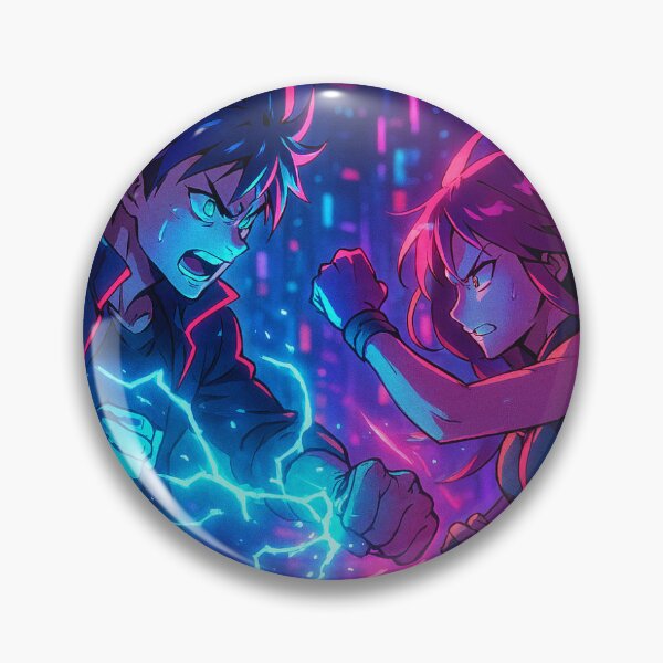 Item preview, Neon Clash – Cyberpunk Battle Scene designed and sold by ZolaDesings.