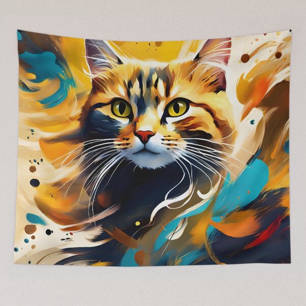 Item preview, Orange Cat Portrait designed and sold by ByNicoleSara.