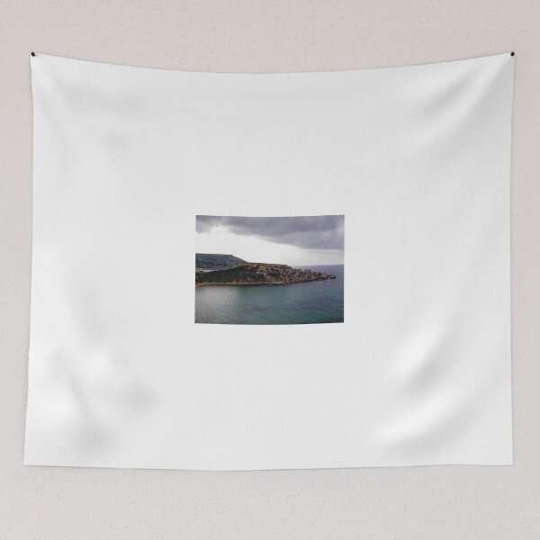 Item preview, Stormy Coastal Cliff Over Turquoise Sea With Rocky Headland And Dramatic Clouds designed and sold by Nmallia.