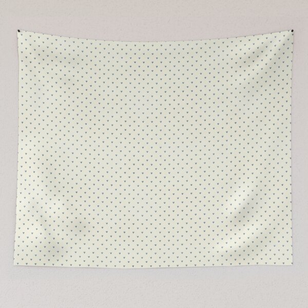 Item preview, Vintage Blue Polka Dot Hearts Pattern designed and sold by LouieVanille.