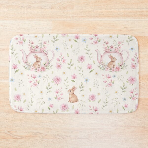 Item preview, Cute Bunny Floral Cottagecore Spring Pattern designed and sold by OneLook.