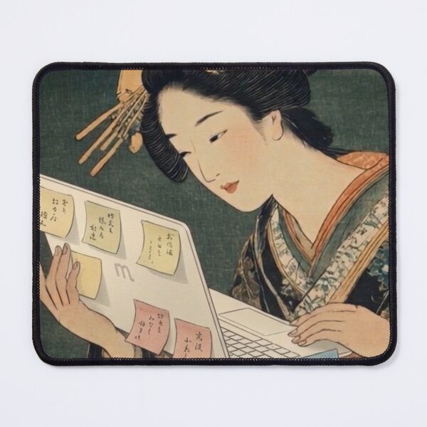 Item preview, “Modern Ukiyo‑E Muse: The Digital Geisha” designed and sold by Print Fiction.