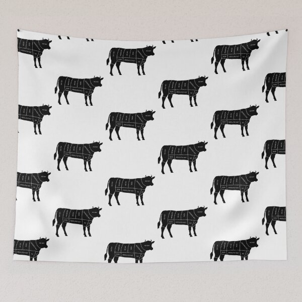 Item preview, Vegan Cow Butcher Cuts Nope designed and sold by coodoosandco.