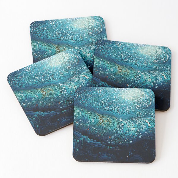 Item preview, Aboriginal Inspired Dot Art - With Powerful Waves designed and sold by GrinGalore.