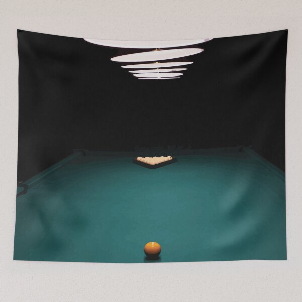 Item preview, Billiard Table with Rack Under Dramatic Light designed and sold by Arturo Daniel Garcia Palomo.