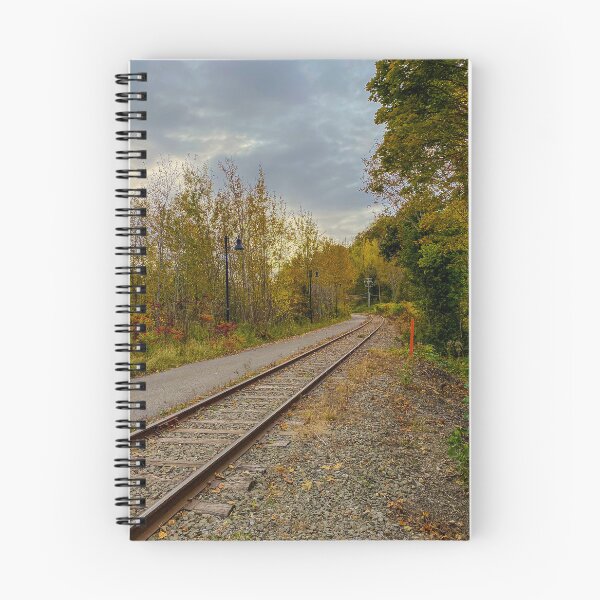 Item preview, Vibrant fall colors along railroad tracks  designed and sold by Moments Like These by Chris.