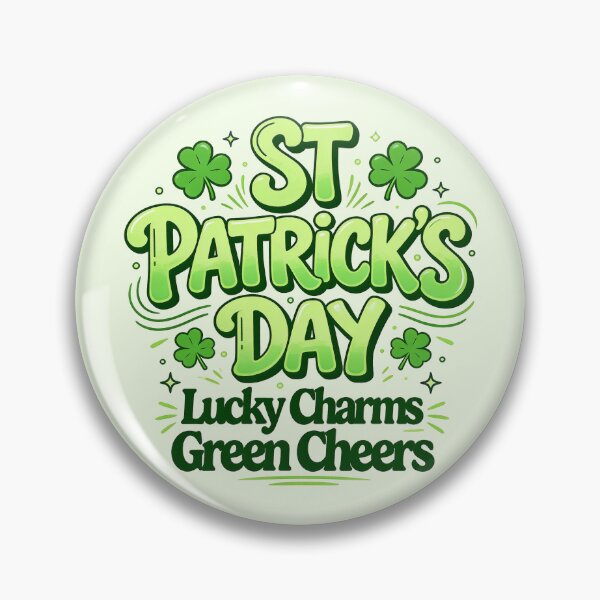 Item preview, Modern Lucky Charms Green Cheers Typography designed and sold by zzz888.