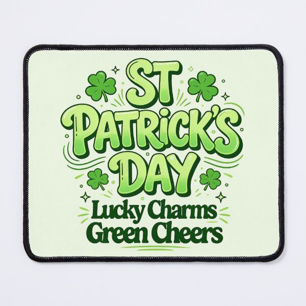 Item preview, Modern Lucky Charms Green Cheers Typography designed and sold by zzz888.