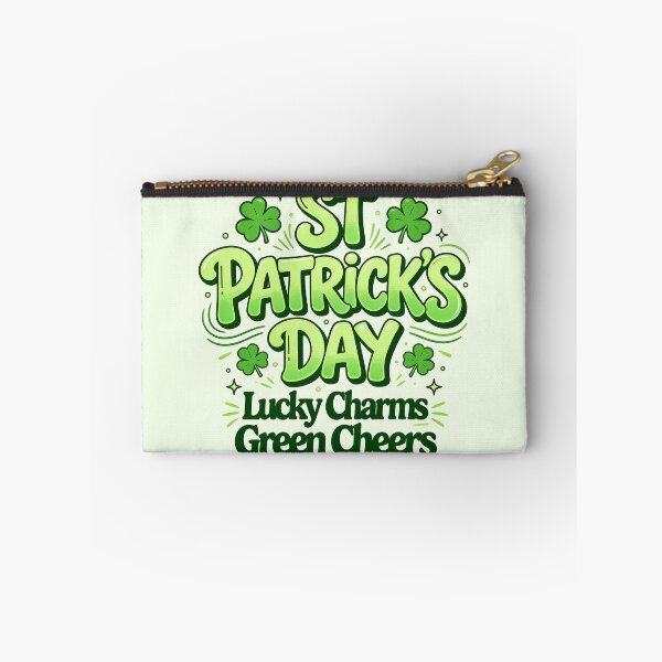 Item preview, Modern Lucky Charms Green Cheers Typography designed and sold by zzz888.