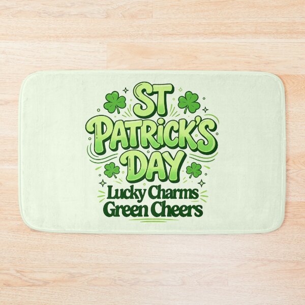 Item preview, Modern Lucky Charms Green Cheers Typography designed and sold by zzz888.