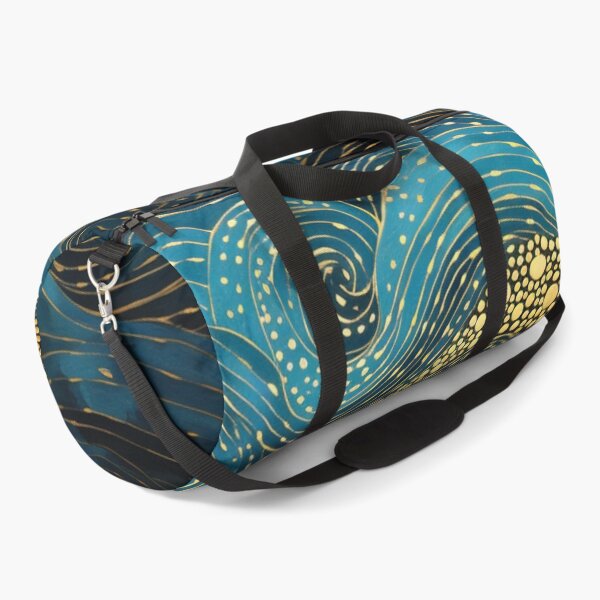 Item preview, Aboriginal Inspired Dot Art - With Waves and Gold Abstract designed and sold by GrinGalore.