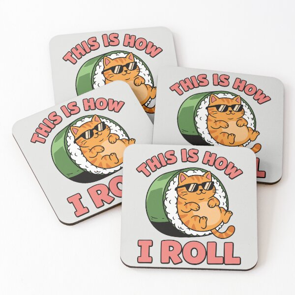 Item preview, This Is How I Roll - Funny Sushi Cat designed and sold by DigitalGlade.