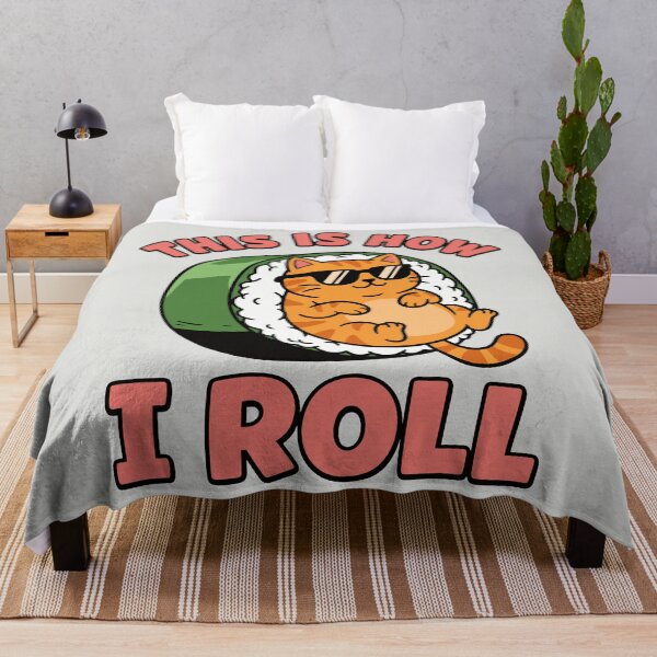 Item preview, This Is How I Roll - Funny Sushi Cat designed and sold by DigitalGlade.