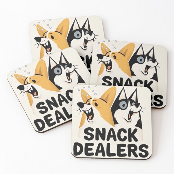 Item preview, “Snack Dealers: The Cute Criminals of the Dog World” designed and sold by Print Fiction.