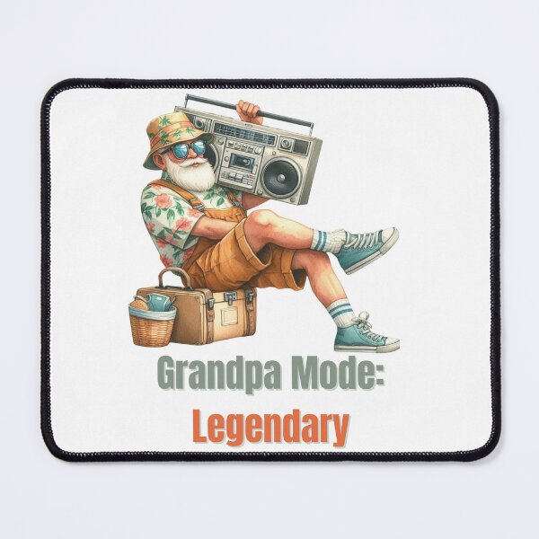 Item preview, Grandpa Mode: Legendary – Retro Cool Grandpa designed and sold by Luckyword.