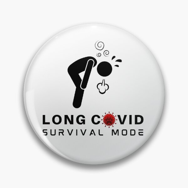 Item preview, LONG COVID - Survival Mode (black text). designed and sold by MPC-Mince-Pies.