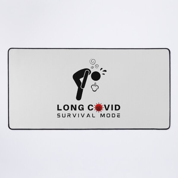 Item preview, LONG COVID - Survival Mode (black text). designed and sold by MPC-Mince-Pies.