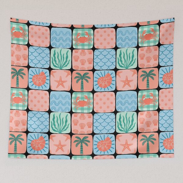 Item preview, Nautical Coastal Seamless Pattern designed and sold by FRH Design ⭐⭐⭐⭐⭐.