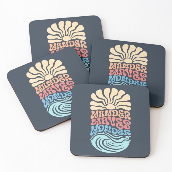 Item preview, Surf Beach Wander Waves Wonder Retro designed and sold by Oniyasha.