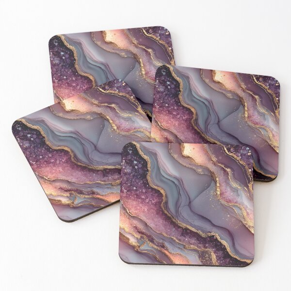 Item preview, Mystical Pink and Purple Crystal Abstract designed and sold by Nine Lives Studio.