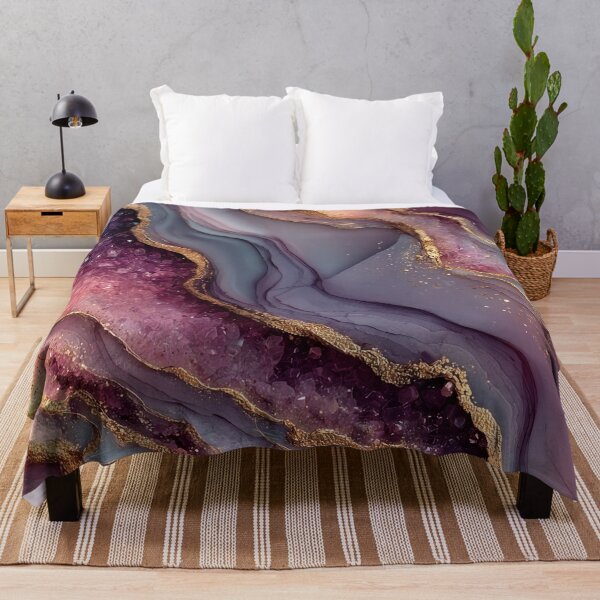 Item preview, Mystical Pink and Purple Crystal Abstract designed and sold by Nine Lives Studio.