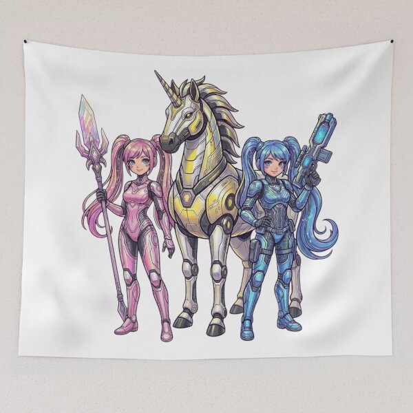 Item preview, A girl with a unicorn designed and sold by PP&RAINBOW SHOP.