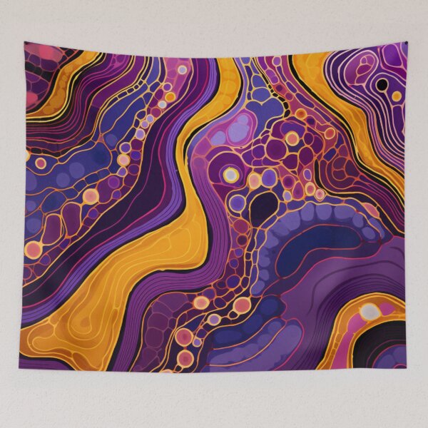 Item preview, Aboriginal Inspired Dot Art - With Lava Flowing designed and sold by GrinGalore.