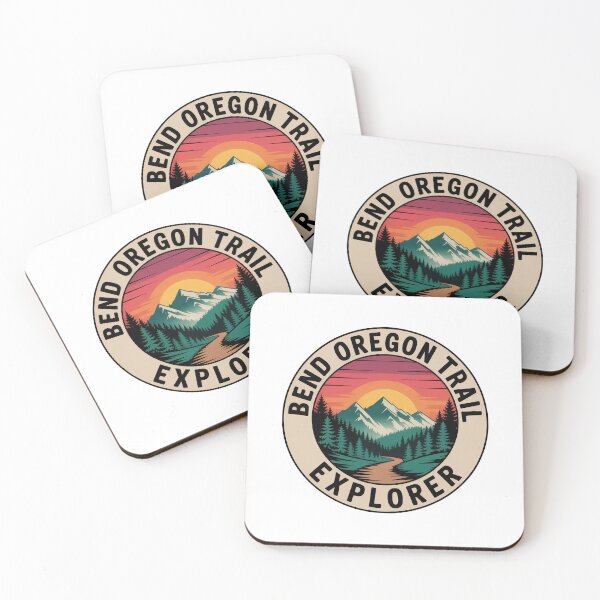 Item preview, Bend Oregon Trail Explorer Sticker – Cascade Mountains Hiking Outdoor Design designed and sold by pod24.