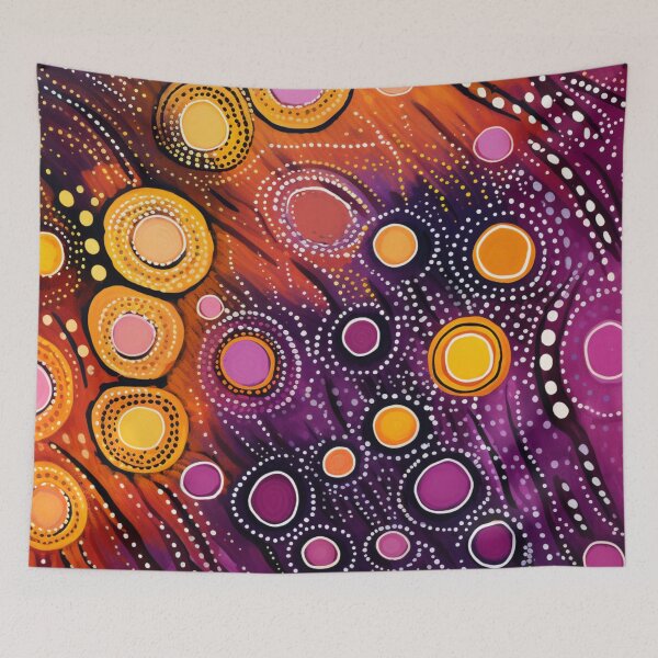 Item preview, Aboriginal Inspired Dot Art - With Lava Hot Drops designed and sold by GrinGalore.
