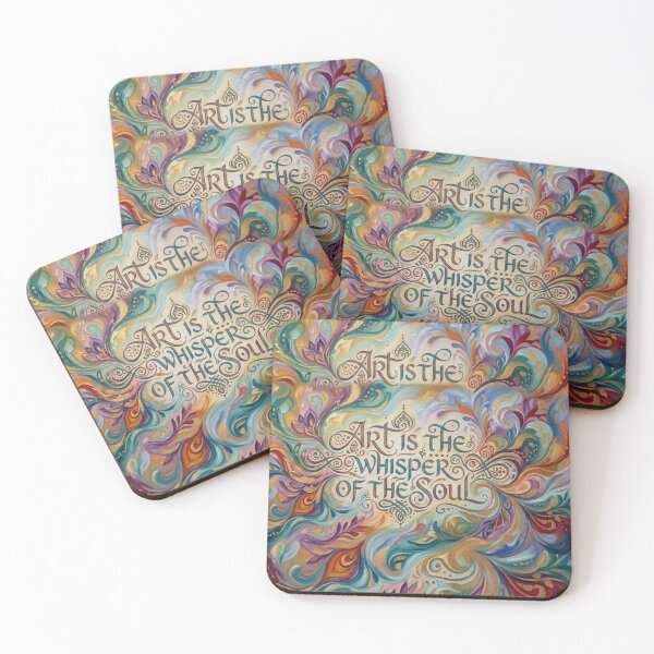 Item preview, Art is the Whisper of the Soul: Colorful Abstract Calligraphy designed and sold by SolenyaStudio.