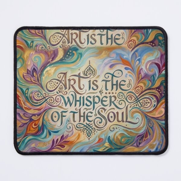 Item preview, Art is the Whisper of the Soul: Colorful Abstract Calligraphy designed and sold by SolenyaStudio.