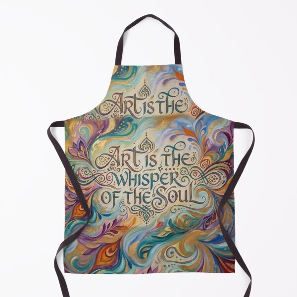 Item preview, Art is the Whisper of the Soul: Colorful Abstract Calligraphy designed and sold by SolenyaStudio.