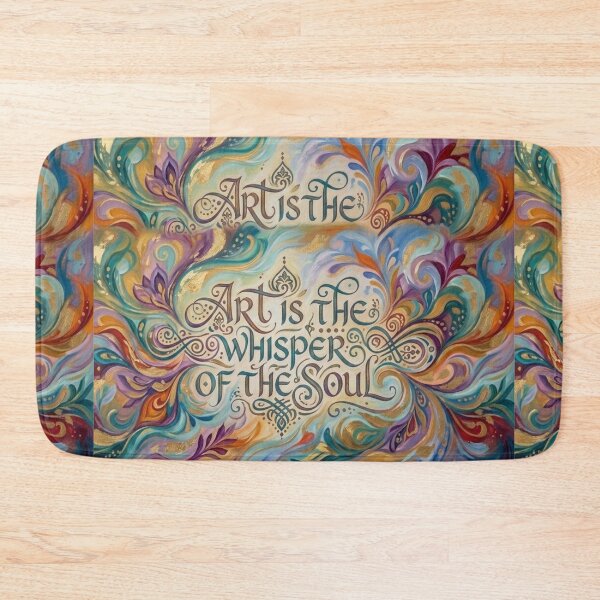 Item preview, Art is the Whisper of the Soul: Colorful Abstract Calligraphy designed and sold by SolenyaStudio.