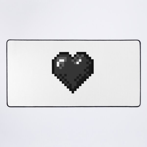 Item preview, Retro Pixel Art Black Heart designed and sold by OneToTee.