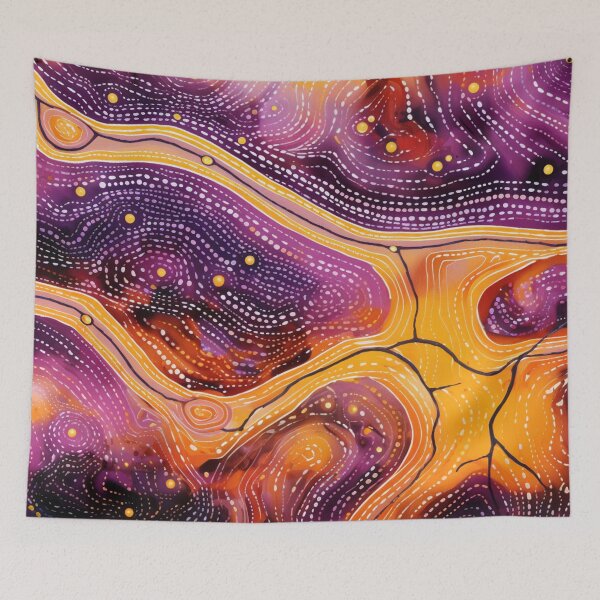 Item preview, Aboriginal Inspired Dot Art - With Petrified Lava designed and sold by GrinGalore.