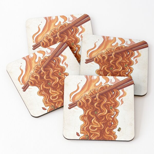Item preview, “Spicy Symphony: Flames in the Chopsticks” designed and sold by Print Fiction.