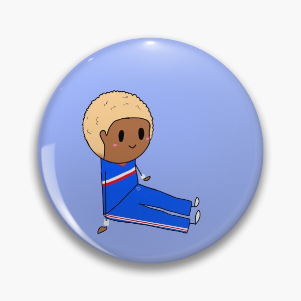 Item preview, Blonde curly haired KU cheerleader designed and sold by PomegranateHeart.