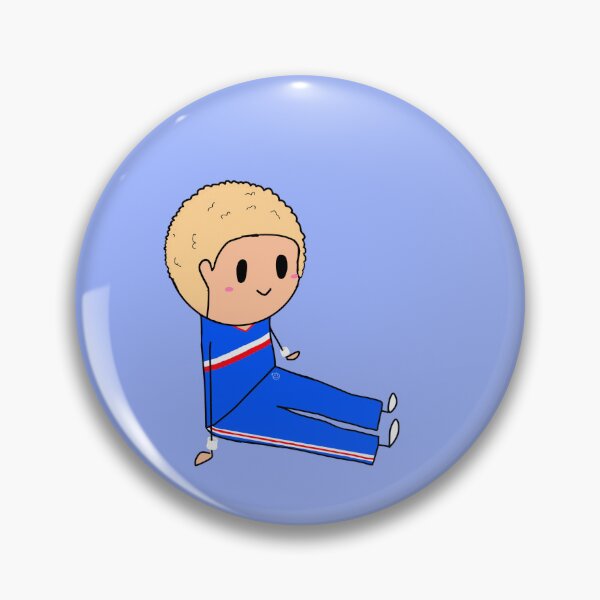 Item preview, Blonde curly haired KU cheerleader designed and sold by PomegranateHeart.