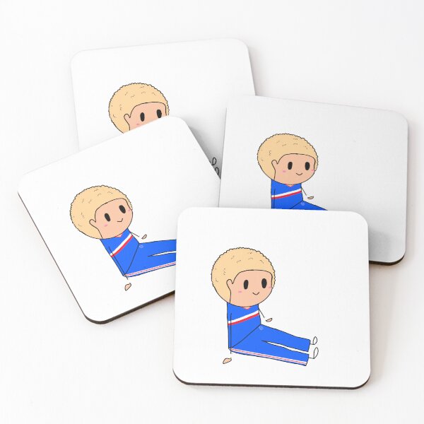 Item preview, Blonde curly haired KU cheerleader designed and sold by PomegranateHeart.