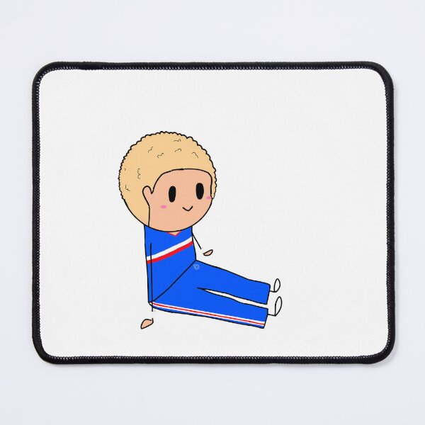 Item preview, Blonde curly haired KU cheerleader designed and sold by PomegranateHeart.