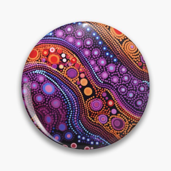 Item preview, Aboriginal Inspired Dot Art - Lava Levels designed and sold by GrinGalore.