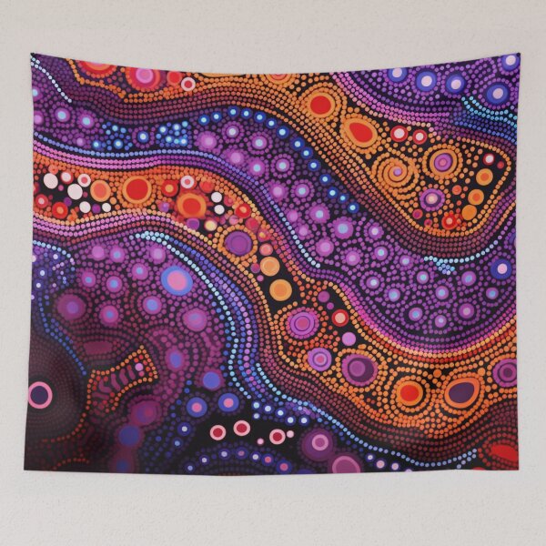 Item preview, Aboriginal Inspired Dot Art - Lava Levels designed and sold by GrinGalore.
