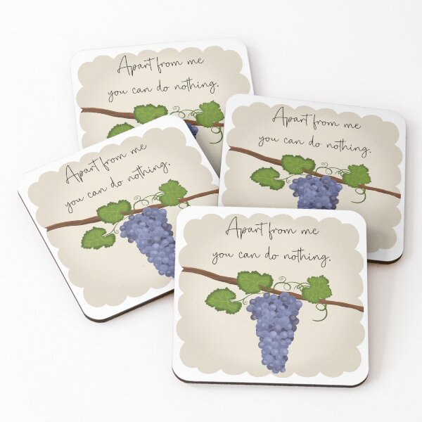 Item preview, Apart from Me - John 15:5 designed and sold by Willow & Grace Designs.