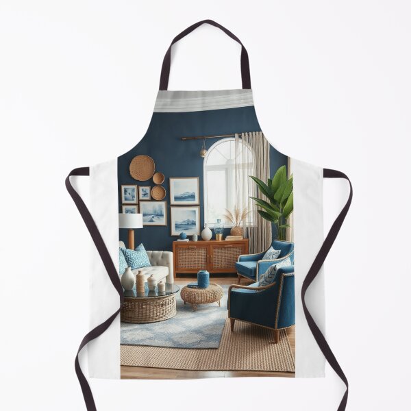 Item preview, Coastal Boho Living Room in Navy Blue designed and sold by Vida e Arte.
