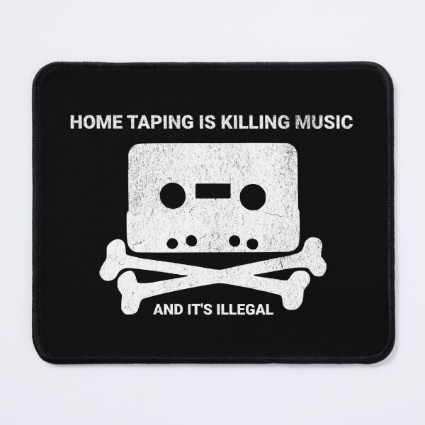 Item preview, 1980s Retro Anti-Piracy Music Home Taping Cassette Insert designed and sold by chrisrivait.