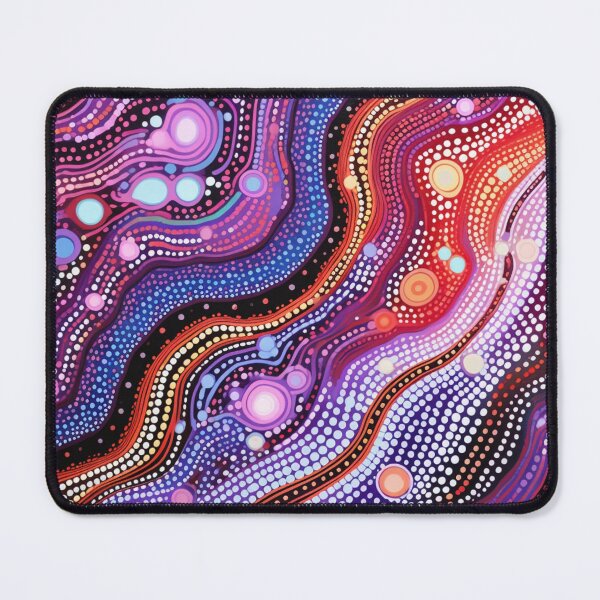 Item preview, Aboriginal Inspired Dot Art - The Bright Energy of Lava designed and sold by GrinGalore.